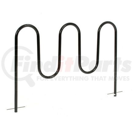 652778G by GLOBAL INDUSTRIAL - Global Industrial&#8482; 7-Bike Wave Bike Rack, Black, Below Grade Mount