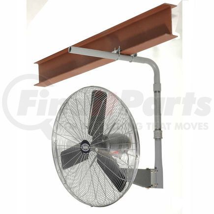 795752 by GLOBAL INDUSTRIAL - Global Industrial&#8482; 30" Industrial I-Beam Mounted Fan - Oscillating - 8775 CFM - 1/3 HP