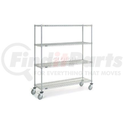 168216 by GLOBAL INDUSTRIAL - Nexel&#174; Chrome Wire Shelf Truck 60x18x69 1200 Pound Capacity