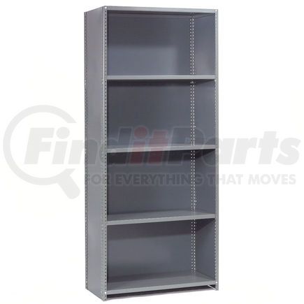 236237A by GLOBAL INDUSTRIAL - Global Industrial&#8482; Steel Shelving 20 Ga 48"Wx30"Dx85"H Closed Clip Style 5 Shelf Starter