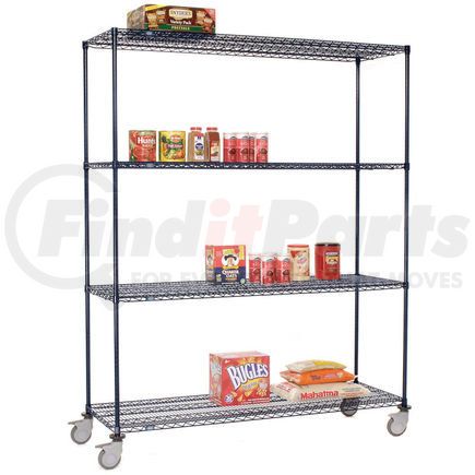 188844 by GLOBAL INDUSTRIAL - Nexelon&#8482; Wire Shelf Truck 60x18x80 1200 Lb. Capacity