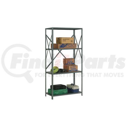 562155A by GLOBAL INDUSTRIAL - Global Industrial&#8482; Steel Shelving 18 Ga 48"Wx18"Dx73"H Open Clip Style 4 Shelf