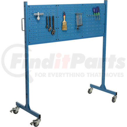 319092 by GLOBAL INDUSTRIAL - Global Industrial&#153; 60" W Pegboard Panel Rack, Blue