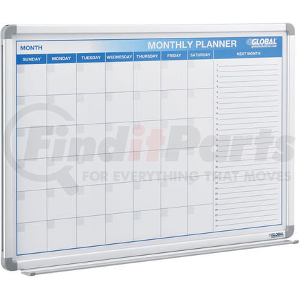 695524 by GLOBAL INDUSTRIAL - Global Industrial&#8482; Magnetic Dry Erase Monthly Calendar Board - Steel Surface - 48 x 36