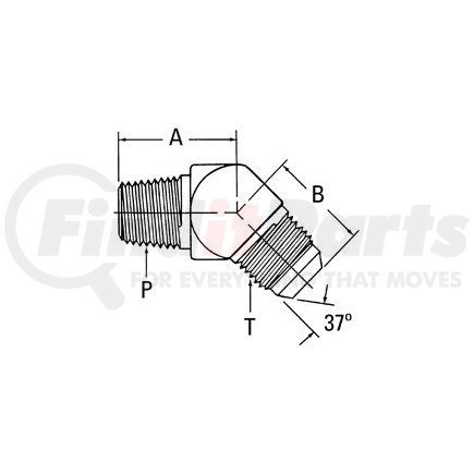 2023-16-20S by WEATHERHEAD - Aeroquip Adapter - Adaptor MP x MJA