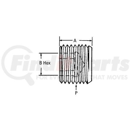 2222-6S by WEATHERHEAD - Adapter - Adapter NPTF/SM