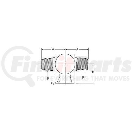 2256-4-4S by WEATHERHEAD - Aeroquip Adapter - Adapter