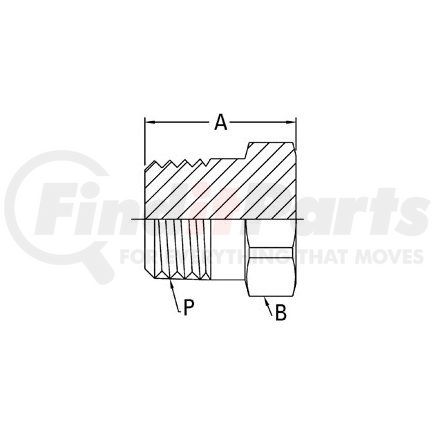 259-2082-4 by WEATHERHEAD - Aeroquip Adapter - Adaptor MP Plug S/S