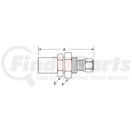 33806P-Y66 by WEATHERHEAD - Eaton Weatherhead 338 P Series Crimp Hose Fittings Air Brake Slider Line