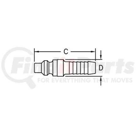 07A by WEATHERHEAD - Hansen and Gromelle Quick Disconnect Coupling - One Way Plug