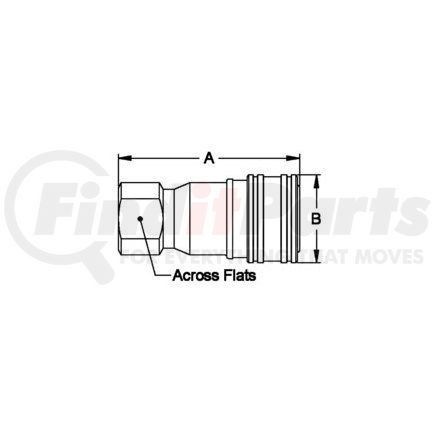 100008 by WEATHERHEAD - Hansen and Gromelle Quick Disconnect Coupling - 1/2inF.P.T. Brass Socket