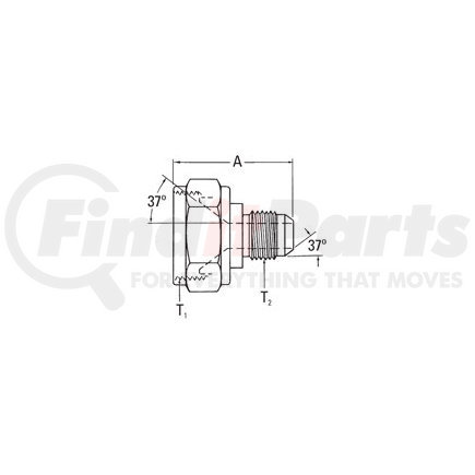 221501-6-4S by WEATHERHEAD - Aeroquip Adapter - Adaptor FJ x MJ