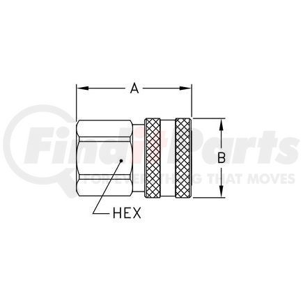 2S16 by WEATHERHEAD - Hansen and Gromelle Quick Disconnect Coupling - Socket