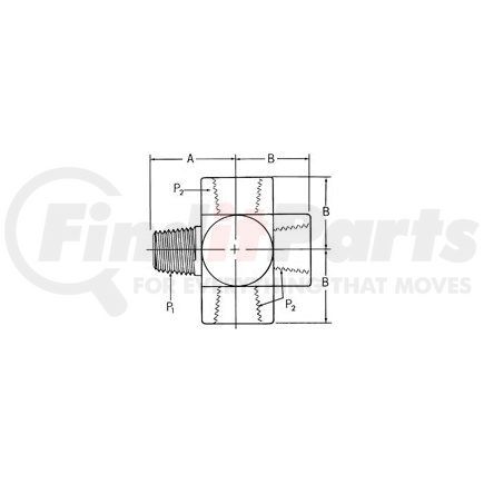 208007-6-6S by WEATHERHEAD - Aeroquip Adapter - Adaptor