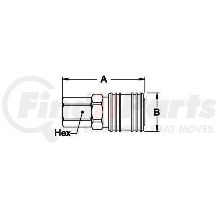 400 by WEATHERHEAD - Hansen and Gromelle Quick Disconnect Coupling - Socket