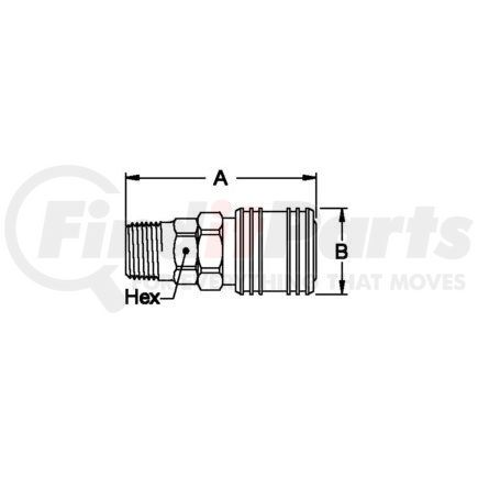 410 by WEATHERHEAD - Hansen and Gromelle Quick Disconnect Coupling - Socket