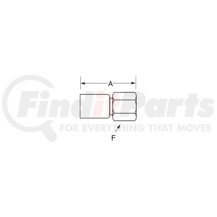 05710P-410 by WEATHERHEAD - Eaton Weatherhead 057 P Series Crimp Hose Fittings SAE 45 Female Swivel