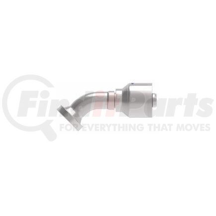 4S16FHA12 by WEATHERHEAD - Fitting - Hose Fitting (Permanent), 4-Spiral, 62-Flange, Steel 45 DEG