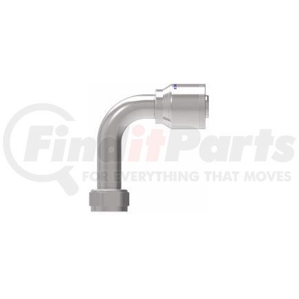 4SA20FJC20 by WEATHERHEAD - Fitting - Hose Fitting (Permanent), 4-Spiral, SAE 37, Steel 90 Degree