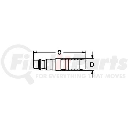 60 by WEATHERHEAD - Hansen and Gromelle Quick Disconnect Coupling - One Way Plug