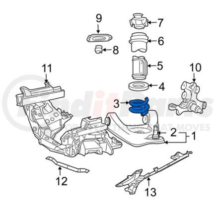 3R3Z5310CA by FORD - Ford OE 3R3Z5310CA - Front Coil Spring