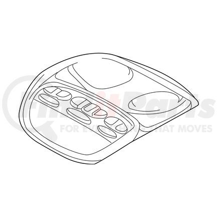 ZT751D1AA by CHRYSLER - Overhead Console - fits 2008-2009 Chrysler Aspen