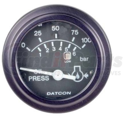 108174 by DATCON INSTRUMENT CO. - Datcon - Smart 2001 Oil Pressure Gauge 0-100 PSI Black - 108174