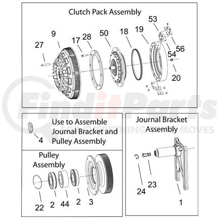 994927 by HORTON - ASSY SHEAVE 8-PK 201.2 OD