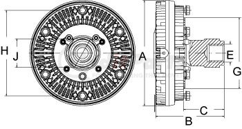 9902015 by HORTON - Engine Cooling Fan Clutch
