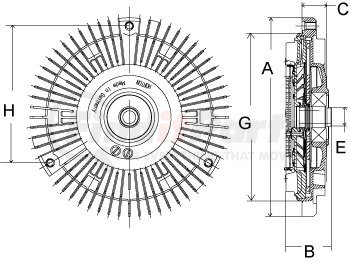 9900000 by HORTON - Engine Cooling Fan Clutch