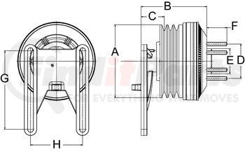 799027 by HORTON - CLUTCH*DM SE 21*REMAN,3-GRV,07.44 OD