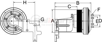 799036 by HORTON - CLUTCH*DM  SE 21*REMAN,10-PK GRV,172.3 OD