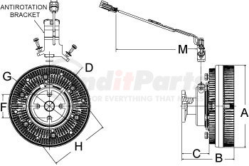 9905001 by HORTON - Engine Cooling Fan Clutch