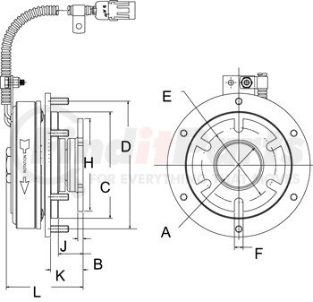 996105 by HORTON - EC450 Fan Clutch