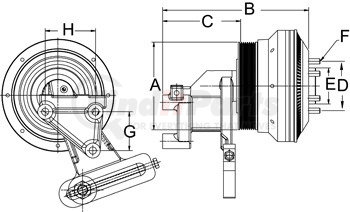799090 by HORTON - CLUTCH*DM SE 21*REMAN,8-K GRV,157.9 OD