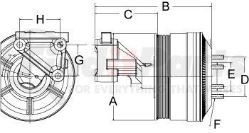 799128 by HORTON - CLUTCH*DM SE 21*REMAN,8-PK,190.5 OD