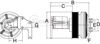 799154 by HORTON - CLUTCH*DM SE 21*REMAN,12-PK,201.0 OD