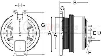 799292 by HORTON - CLUTCH*DM SE 21-REMAN,8-PK/6-PK GRV,190.5 OD