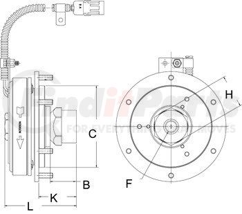 996088 by HORTON - EC450 Fan Clutch