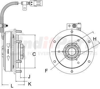 996071 by HORTON - EC450 Fan Clutch