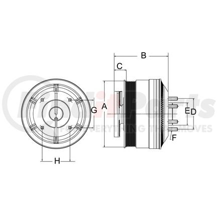 999270 by HORTON - CLUTCH*DM SE 21*CUM,190.5,8-K,65.0 PLT,39.8 STUDS
