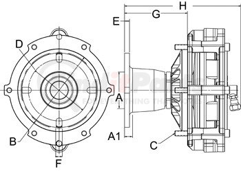 991453 by HORTON - Engine Cooling Fan Clutch