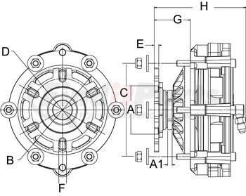 991449 by HORTON - Engine Cooling Fan Clutch