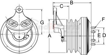 999108 by HORTON - CLUTCH*DM SE 21*CUM,178.5,2-875,65.0 PLT,27.1 STUD