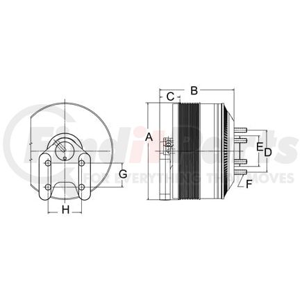 999383 by HORTON - CLUTCH*DMPE SE 24*CUM,205.0,12-PK,65.0 PLT,77.9 STUDS