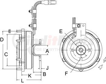 996130 by HORTON - EC450 Fan Clutch