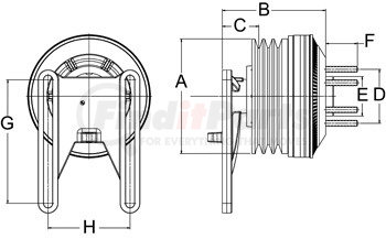 999227 by HORTON - CLUTCH*DM SE 21*DET,157.4,3-GRV,65.0 PLT,27.1 STUD
