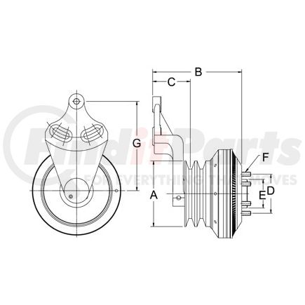 999047 by HORTON - CLUTCH*DM SE 21*CUM,149.4,2-GRV,65.0 PLT,20.7 STUD