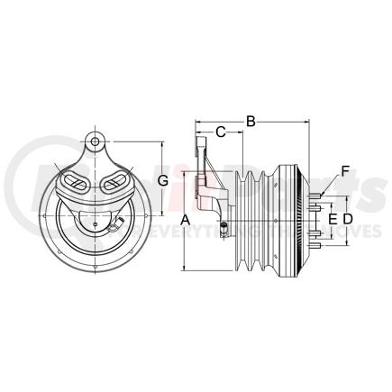 999099 by HORTON - CLUTCH DM SE 21 CUM 176.8