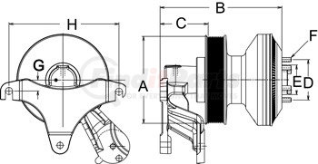 999222 by HORTON - CLUTCH DM SE 21 DET 190.4